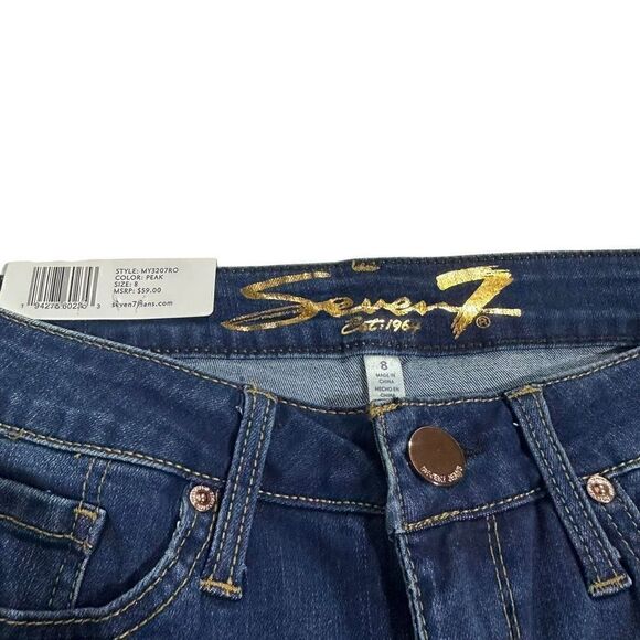 Seven7 Women’s Sunset Bermuda Shorts Rolled Cuff Bermuda Short 9" inseam Size 8 - Picture 9 of 11